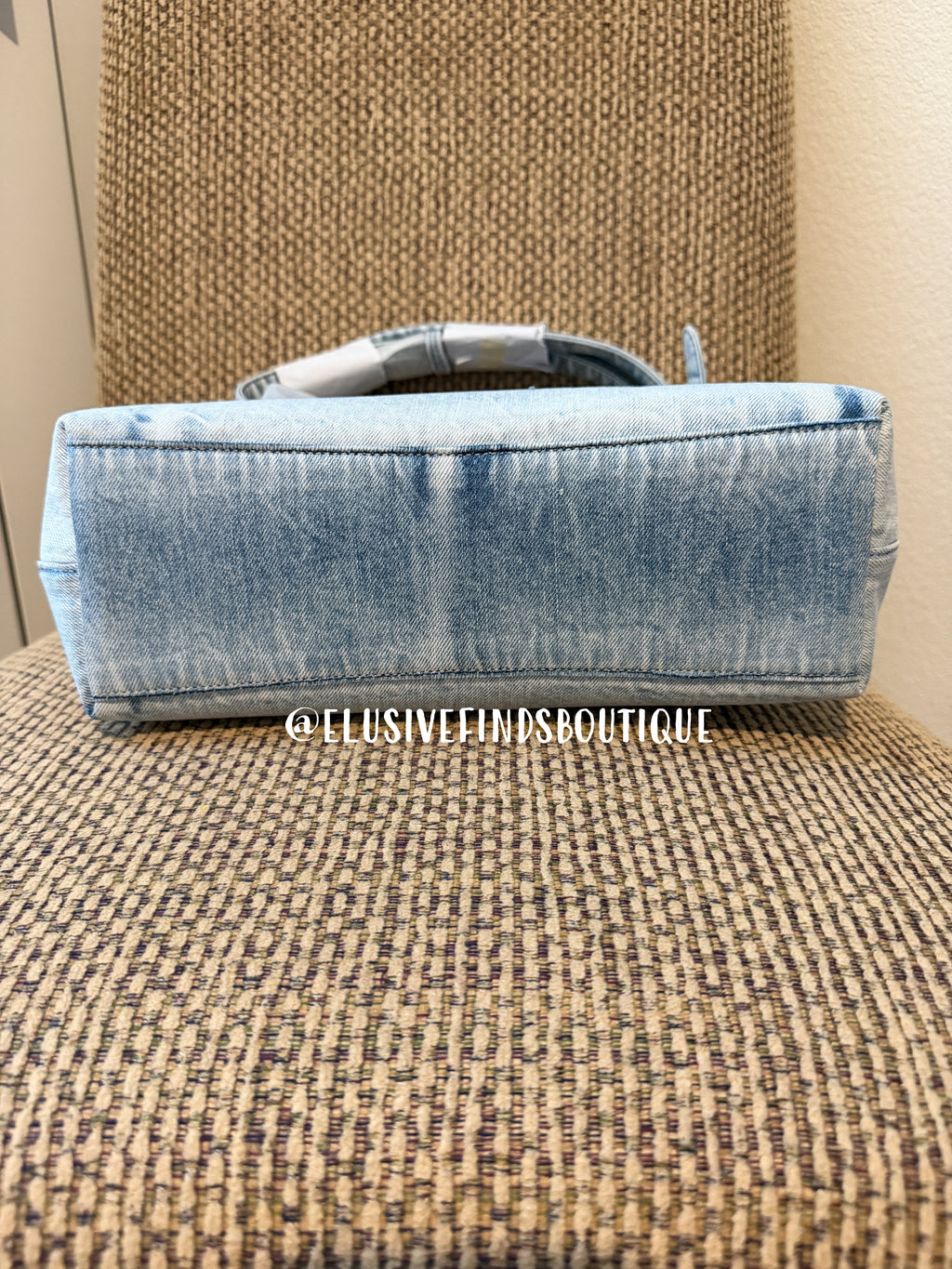 Coach Laurel Shoulder Bag In Loved Denim With Charms