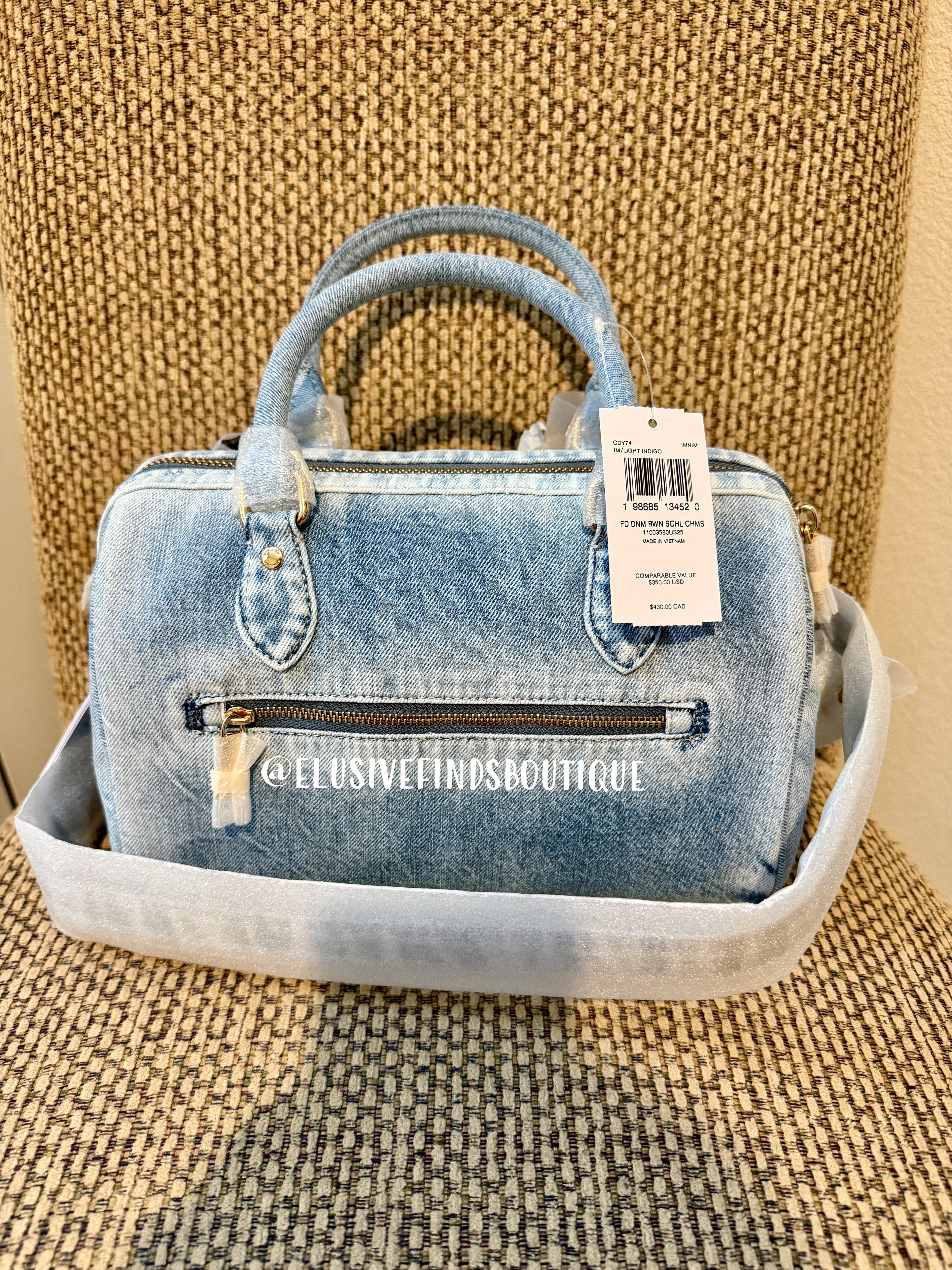 Coach Denim Rowan Crossbody Bag