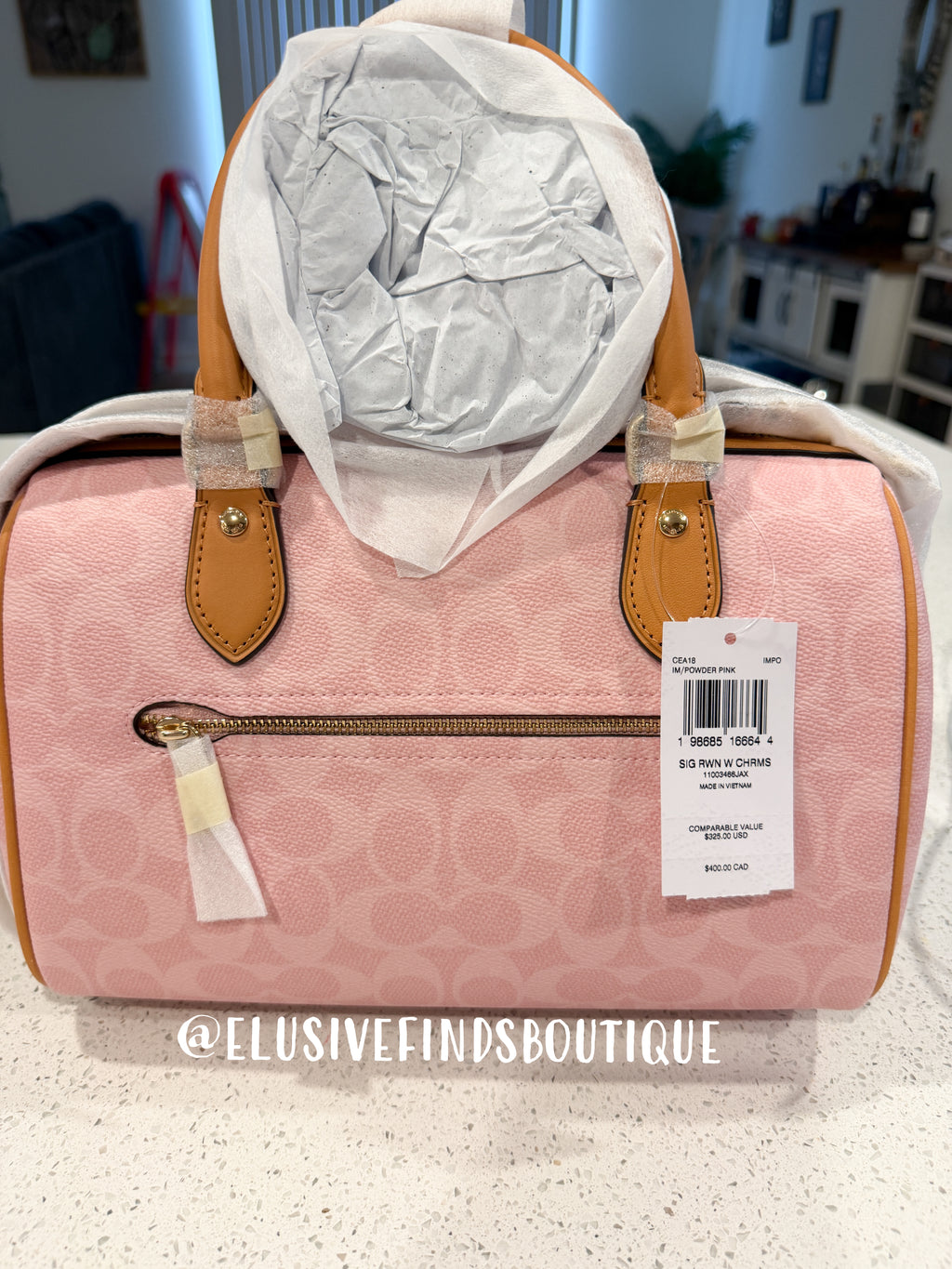 Coach powder pink rowan (medium)